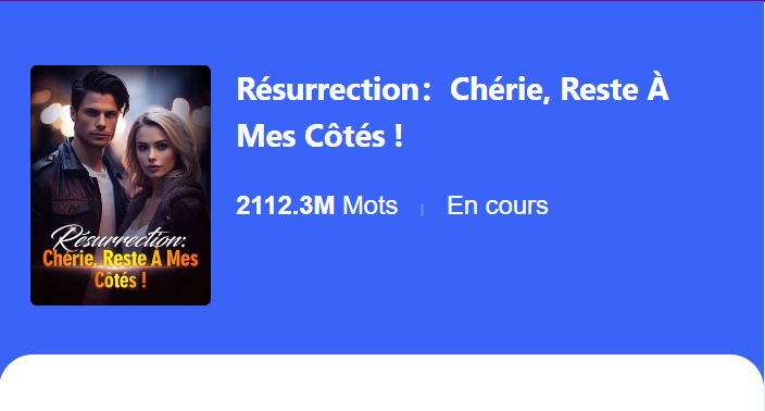 Résurrection Chérie, Reste À Mes Côtés (PDF)